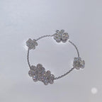Loco FRIVOLE SILVER 5 FLOWERS BRACELET