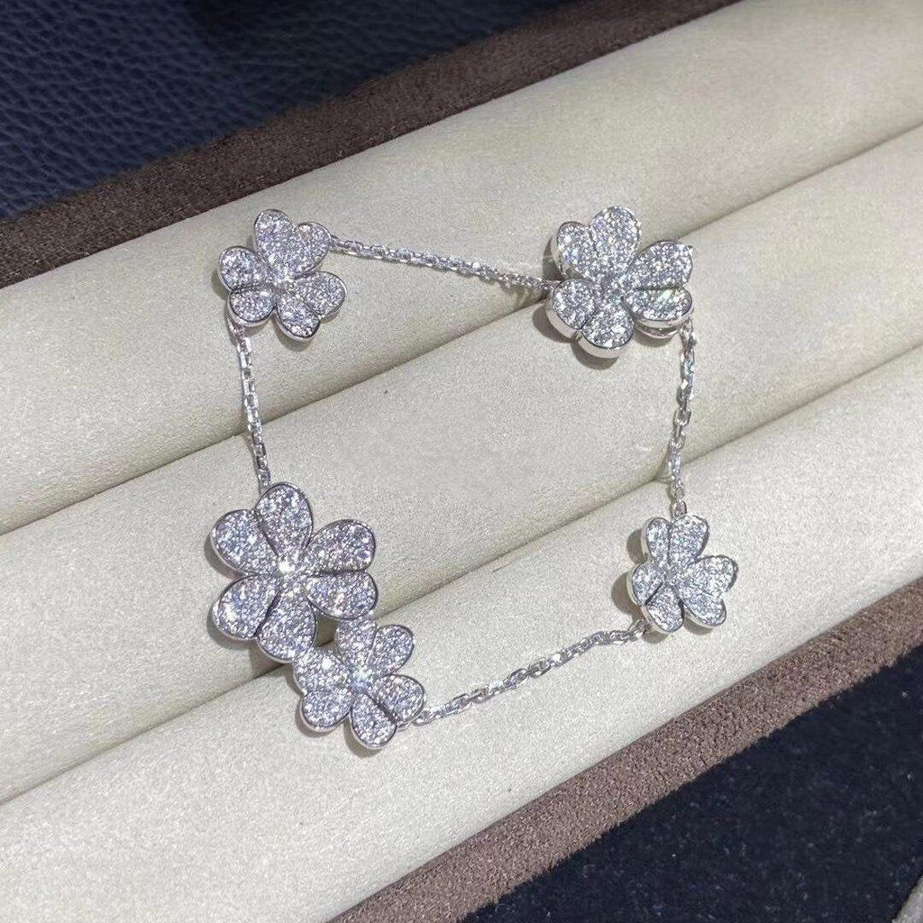 Loco FRIVOLE SILVER 5 FLOWERS BRACELET