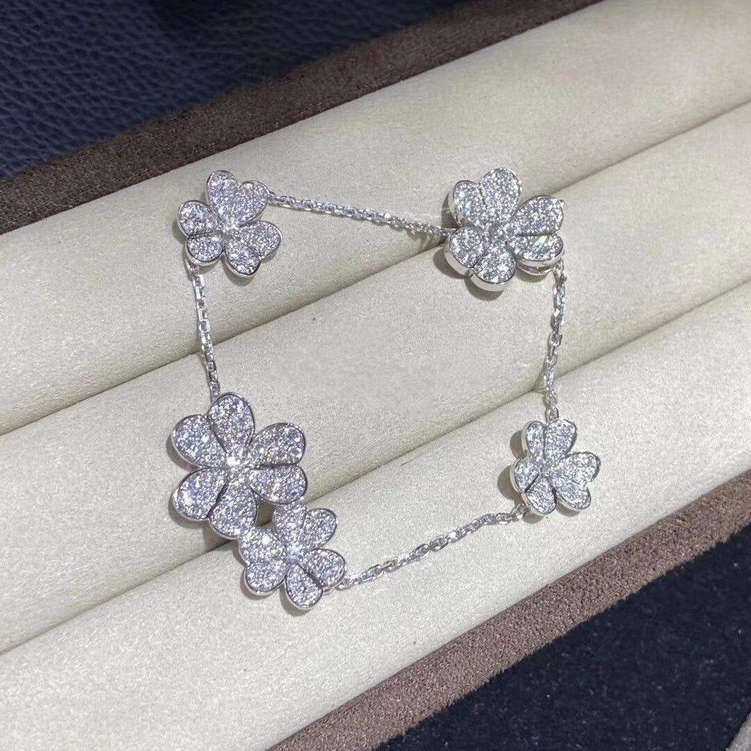 Loco FRIVOLE SILVER 5 FLOWERS BRACELET