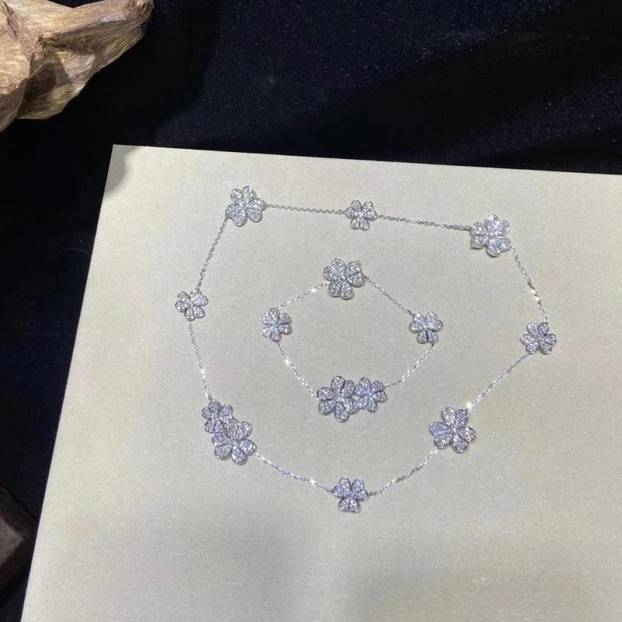 Loco FRIVOLE SILVER 5 FLOWERS BRACELET