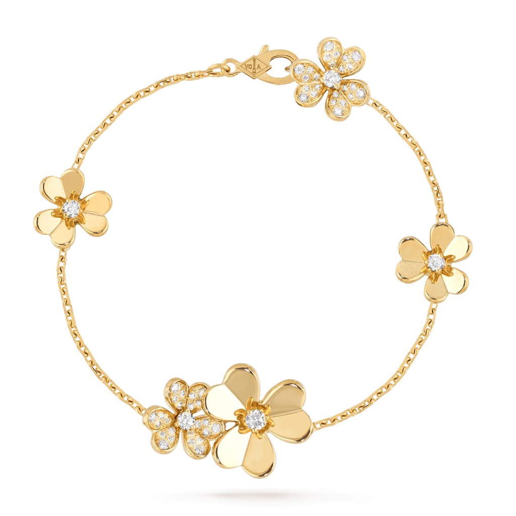 Loco FRIVOLE GOLD 5 FLOWERS BRACELET