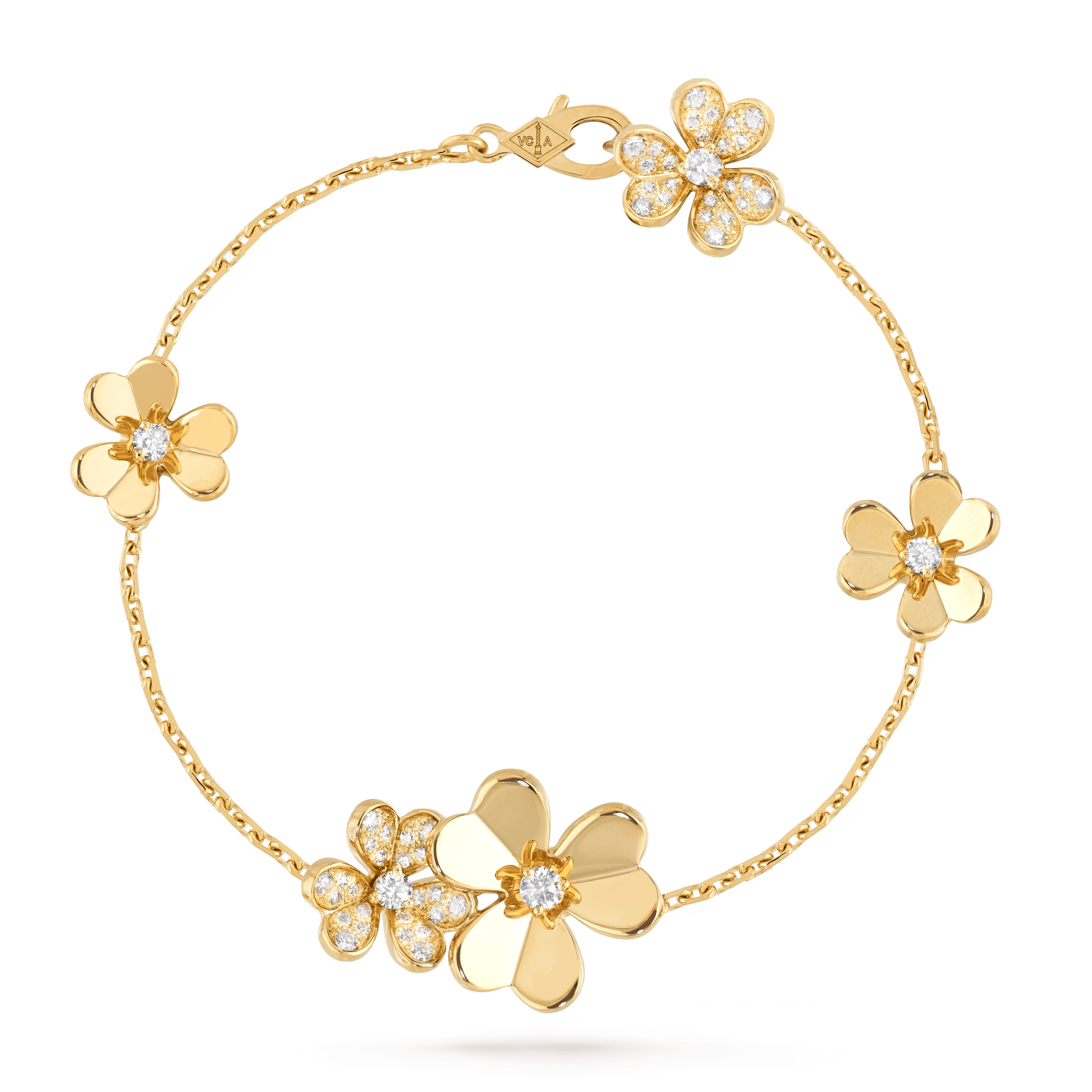 Loco FRIVOLE GOLD 5 FLOWERS BRACELET