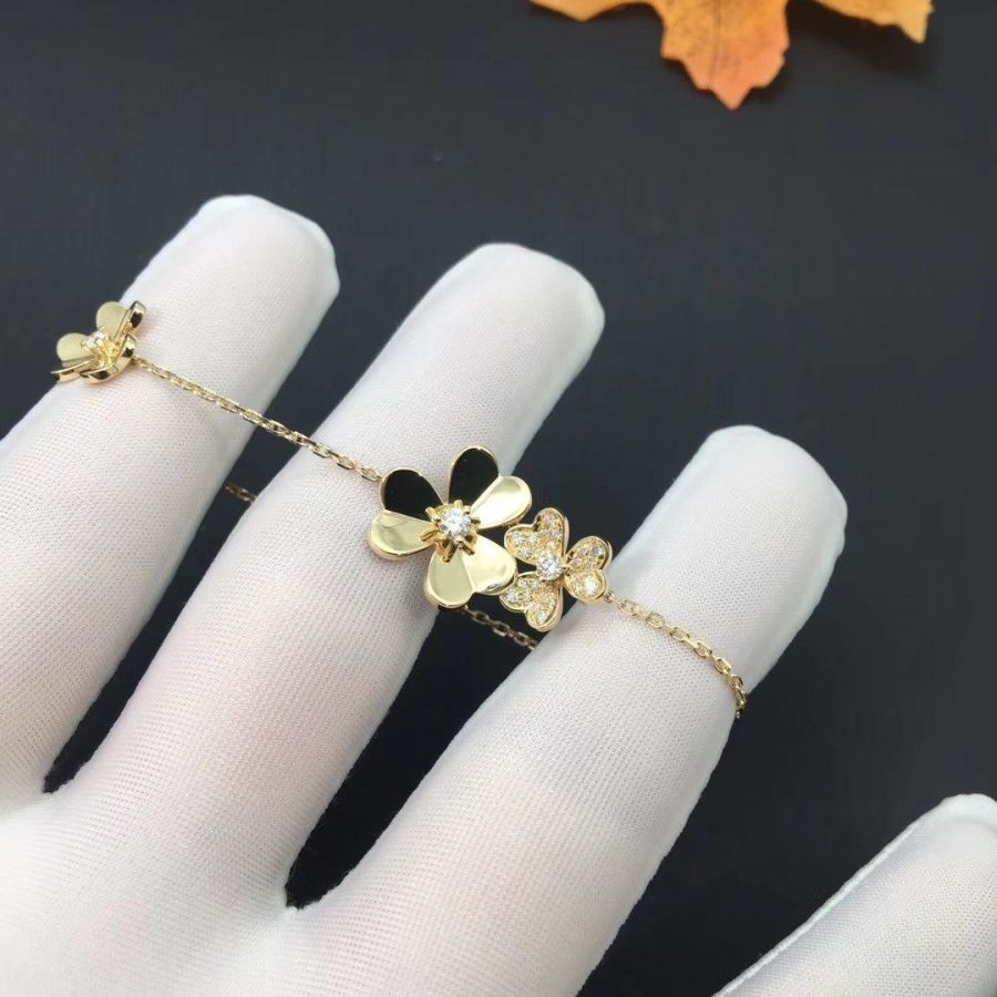 Loco FRIVOLE GOLD 5 FLOWERS BRACELET