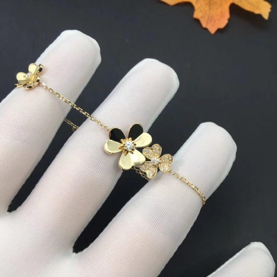 Loco FRIVOLE GOLD 5 FLOWERS BRACELET
