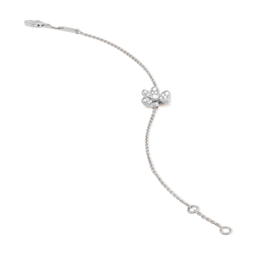 Loco FRIVOLE SILVER FLOWER DIAMOND BRACELET