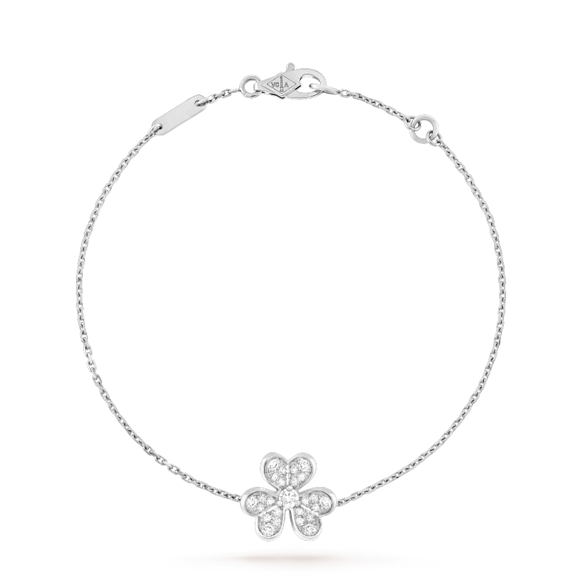 Loco FRIVOLE SILVER FLOWER DIAMOND BRACELET