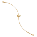 Loco FRIVOLE GOLD FLOWER PINK MALACHITE BRACELET