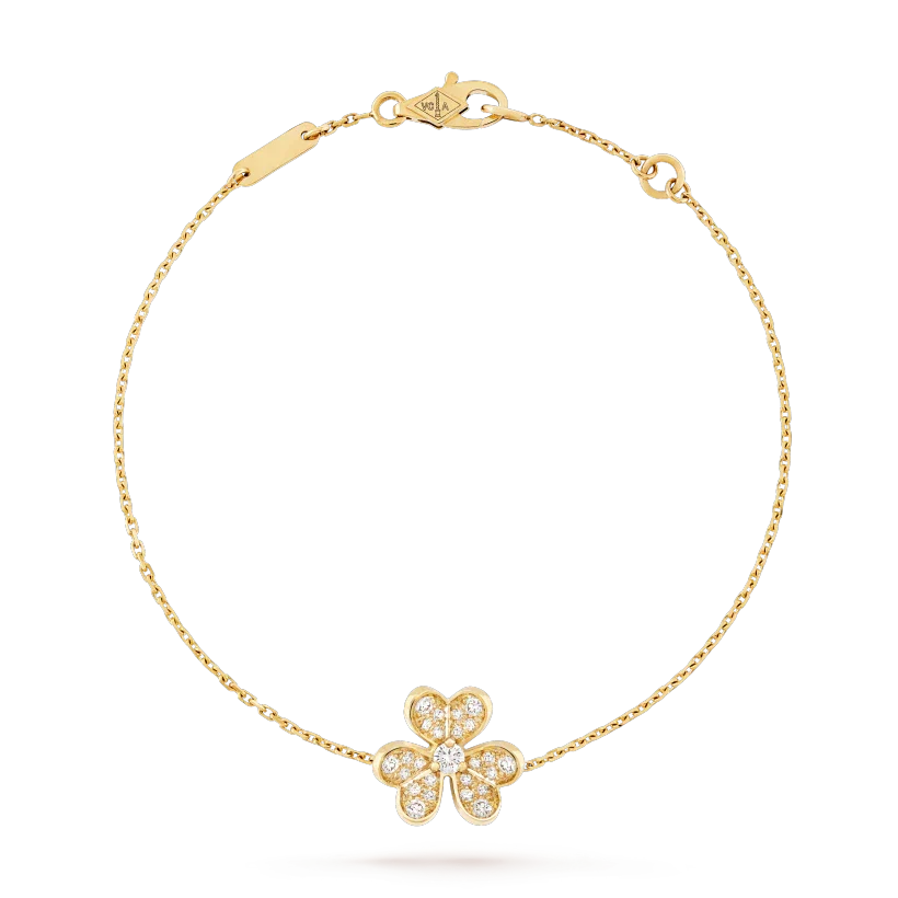 Loco FRIVOLE GOLD FLOWER DIAMOND BRACELET