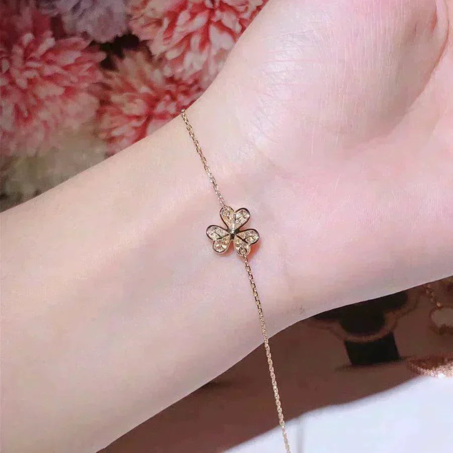 Loco FRIVOLE GOLD FLOWER DIAMOND BRACELET