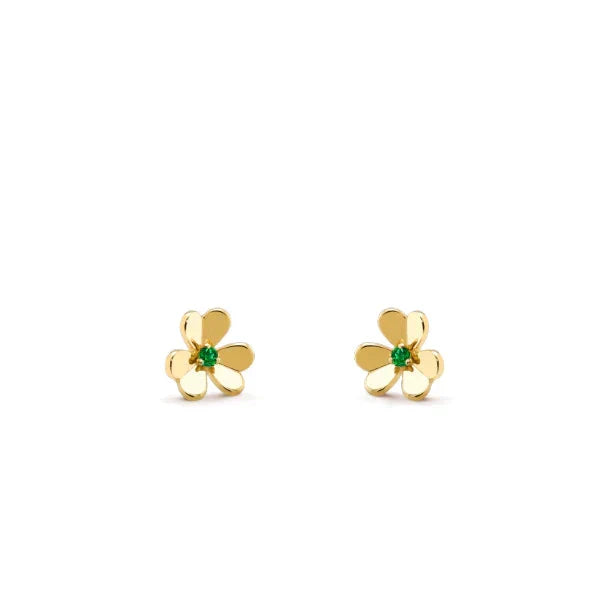 Loco FRIVOLE  FLOWER MALACHITE EARRINGS