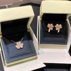 Loco FRIVOLE ROSE GOLD FLOWER DIAMOND NECKLACE