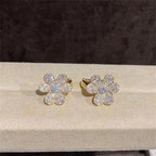 Loco FRIVOLE GOLD FLOWER DIAMOND EARRINGS