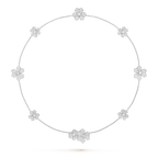 Loco FRIVOLE SILVER 9 FLOWERS NECKLACE