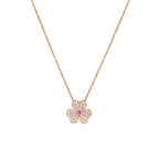 Loco FRIVOLE ROSE GOLD FLOWER DIAMOND NECKLACE