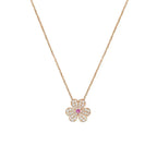 Loco FRIVOLE ROSE GOLD FLOWER DIAMOND NECKLACE