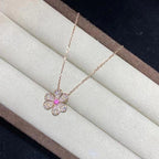 Loco FRIVOLE ROSE GOLD FLOWER DIAMOND NECKLACE