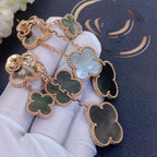 Loco CLOVER EARRINGS DARK MOP 4 MOTIFS ROSE GOLD