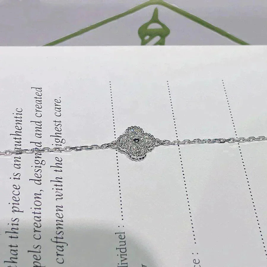 Loco CLOVER  SINGLE FLOWER BRACELET SILVER