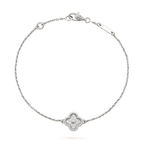 Loco CLOVER  SINGLE FLOWER BRACELET SILVER