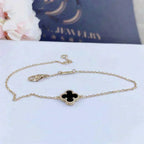Loco CLOVER ONYX SINGLE FLOWER BRACELET
