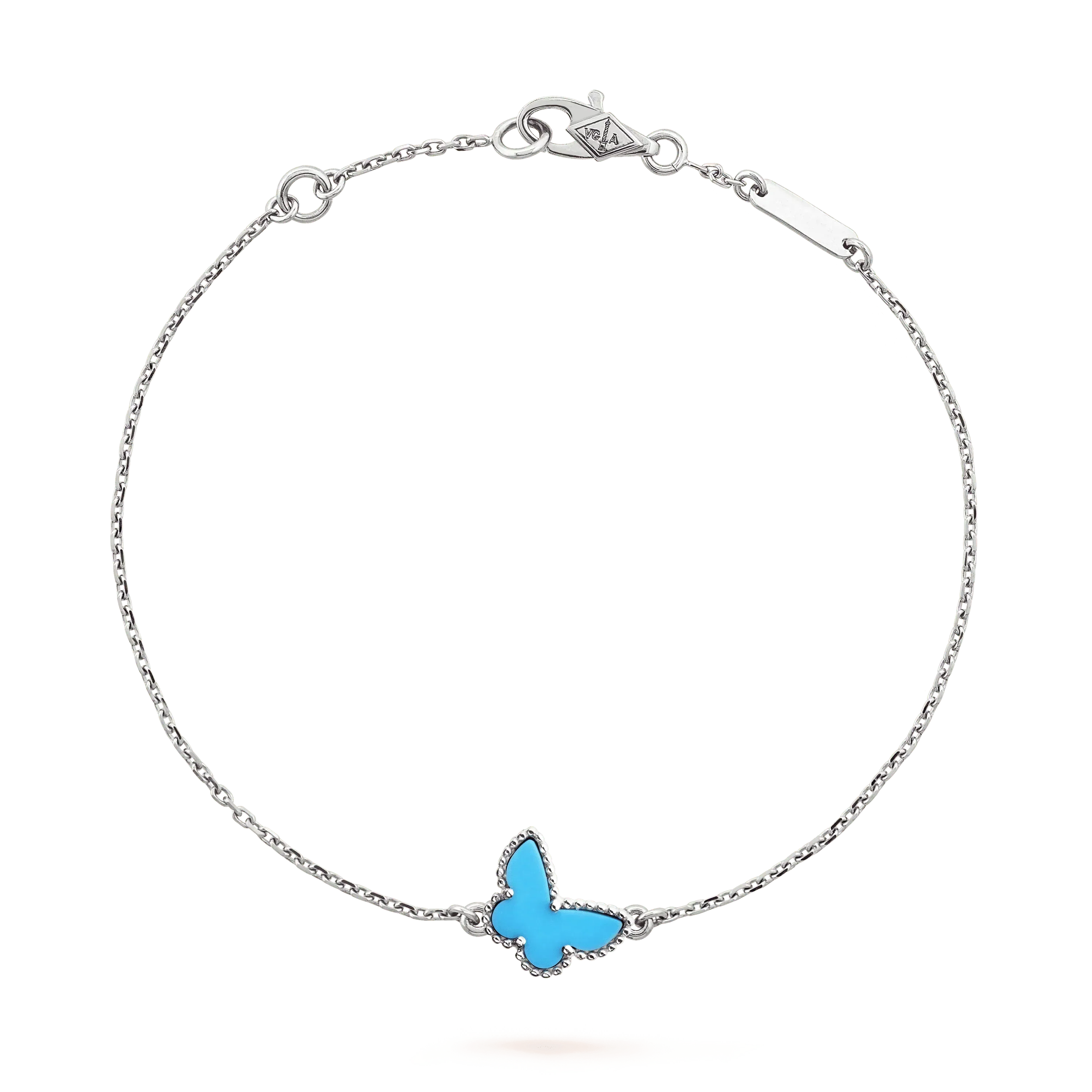 Loco BUTTERFLY TURQUOISE BUTTERFLY BRACELET SILVER