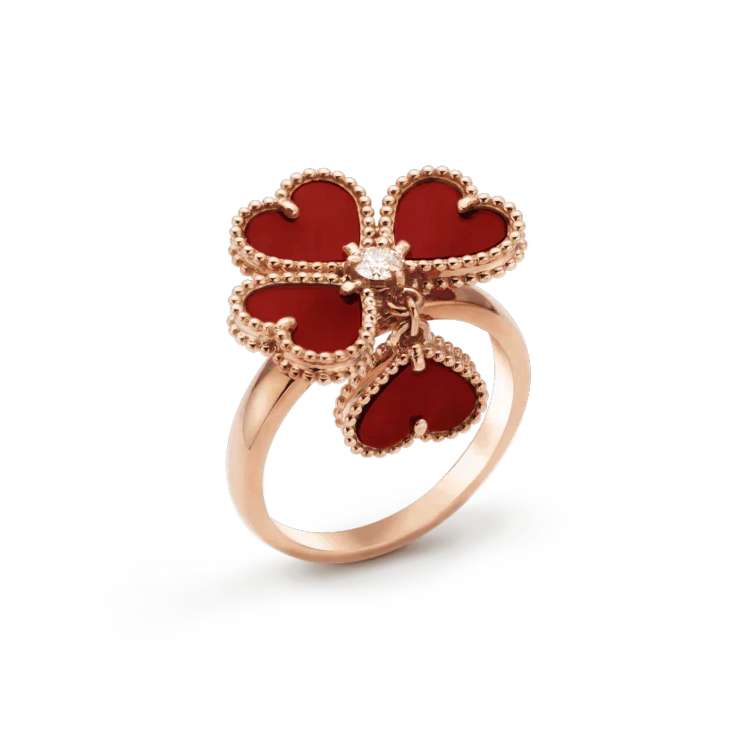 Loco SWEET CLOVER CARNELIAN RING