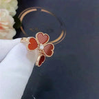 Loco SWEET CLOVER CARNELIAN RING