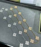 [Loco ]CLOVER 10 MOTIFS FULL DIAMOND NECKLACE