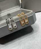 [Loco jewelrys]MOVE UNO SMALL 1 DIAMOND EARRINGS