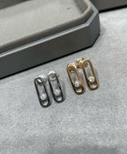[Loco jewelrys]MOVE UNO SMALL 1 DIAMOND EARRINGS