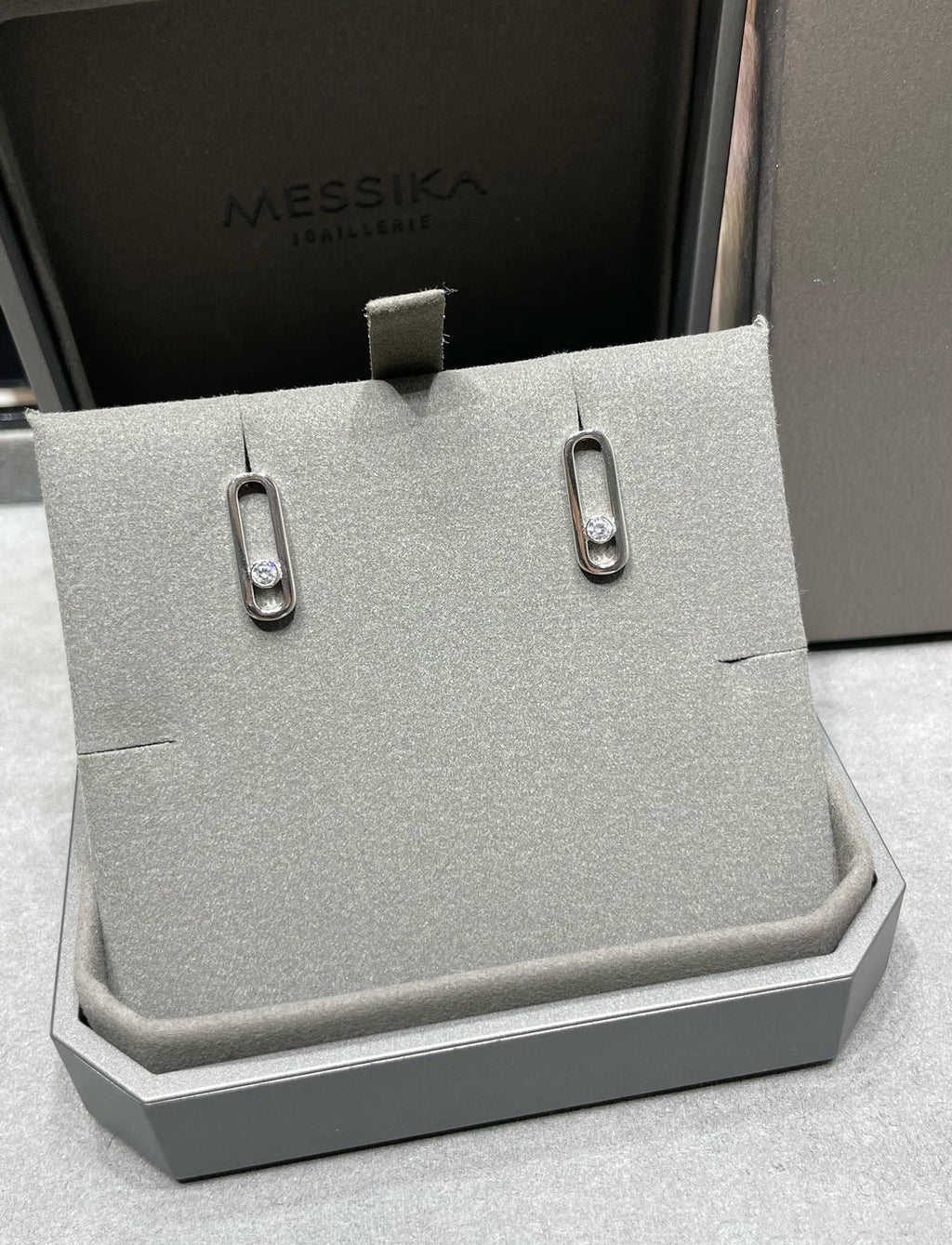 [Loco jewelrys]MOVE UNO SMALL 1 DIAMOND EARRINGS
