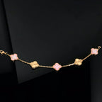 [Loco ]New  CLOVER 5 MOTIFS  PINK MOP BRACELET COLLECTION