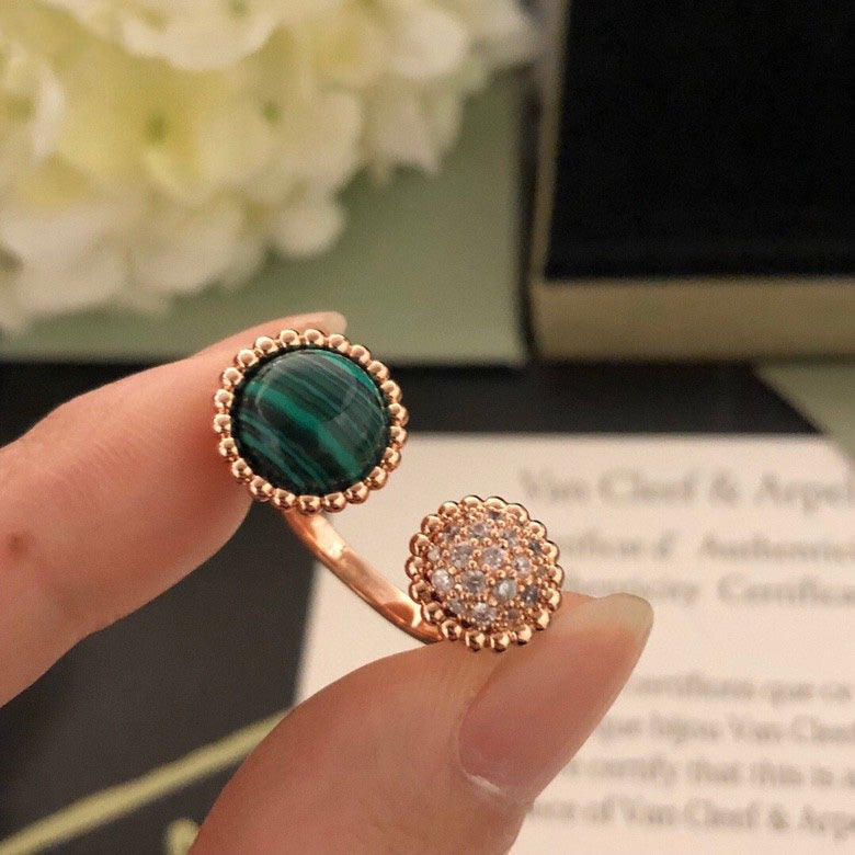 Loco PERLEE COULEURS DIAMOND ROSE GOLD BETWEEN THE FINGER RING