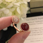 Loco PERLEE COULEURS DIAMOND ROSE GOLD BETWEEN THE FINGER RING
