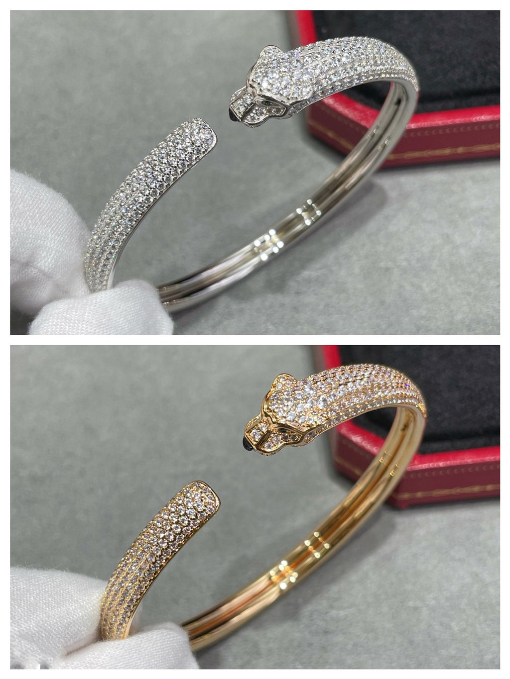 Loco PANTHERE FULL DIAMOND OPEN BRACELET