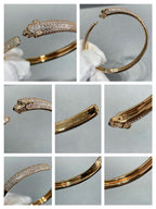 Loco PANTHERE FULL DIAMOND OPEN BRACELET