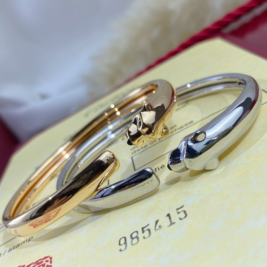 Loco PANTHERE SILVER OPEN BRACELET