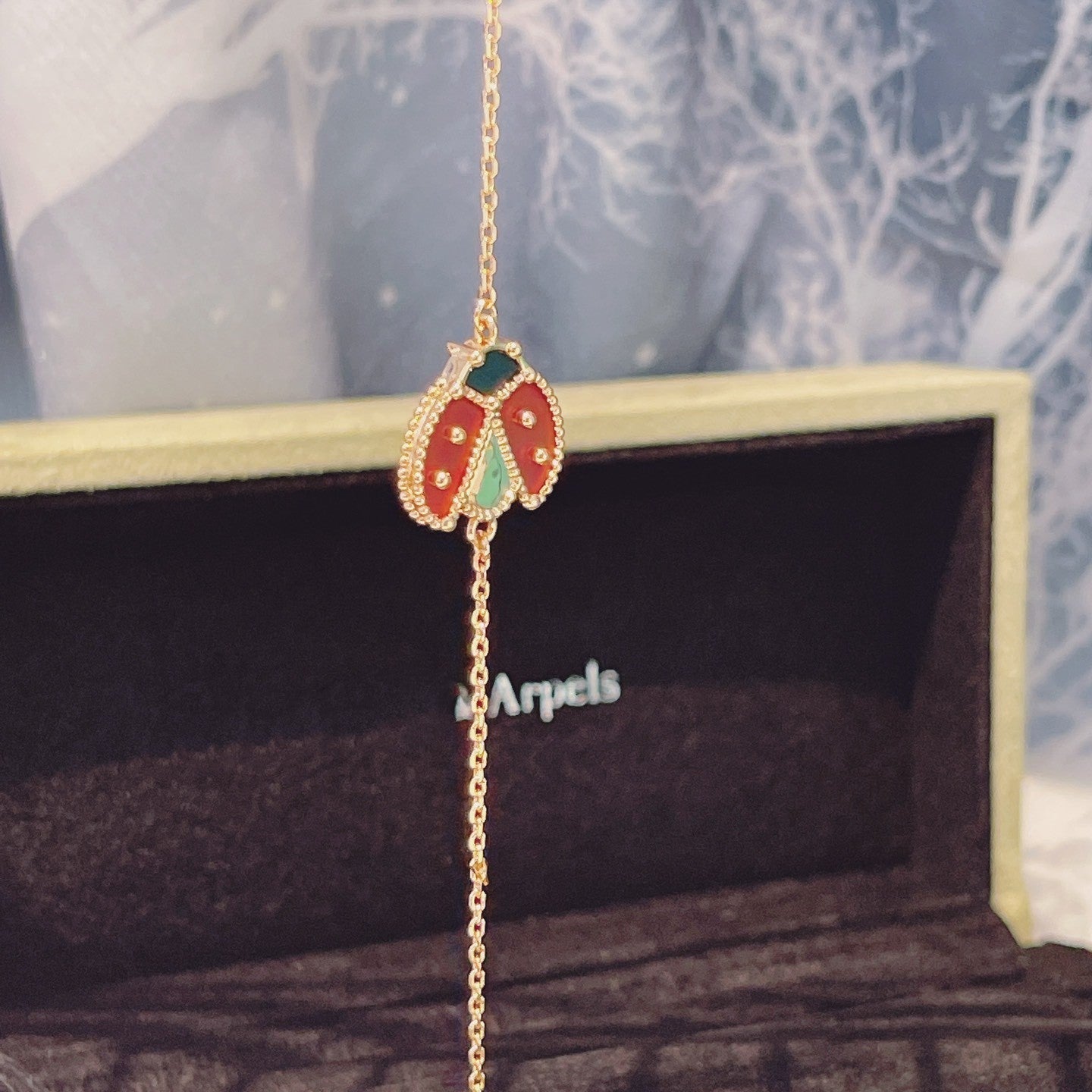 Loco LUCKY SPRING 1 MOTIF PINK GOLD BRACELET