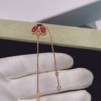 Loco LUCKY SPRING 1 MOTIF PINK GOLD BRACELET