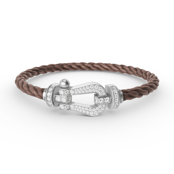 Loco FORCE LARGE HORSESHOE FULL DIAMOND BRACELET SILVER
