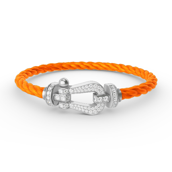 Loco FORCE LARGE HORSESHOE FULL DIAMOND BRACELET SILVER