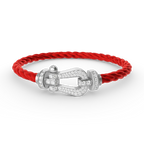 Loco FORCE LARGE HORSESHOE FULL DIAMOND BRACELET SILVER