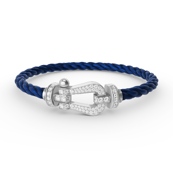 Loco FORCE LARGE HORSESHOE FULL DIAMOND BRACELET SILVER