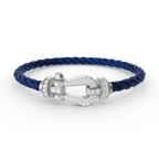 Loco FORCE LARGE HORSESHOE FULL DIAMOND BRACELET SILVER