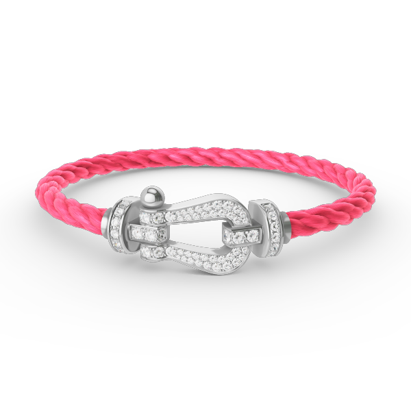 Loco FORCE LARGE HORSESHOE FULL DIAMOND BRACELET SILVER