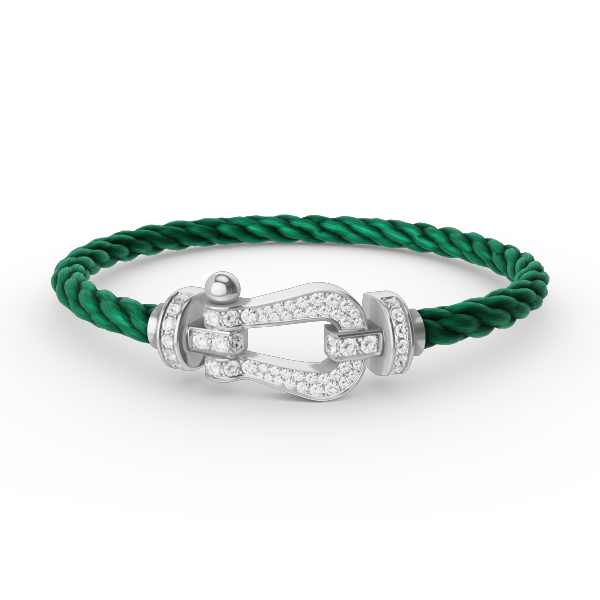 Loco FORCE LARGE HORSESHOE FULL DIAMOND BRACELET SILVER