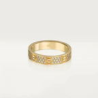 Loco LOVE RING 3.6MM DIAMOND PAVED