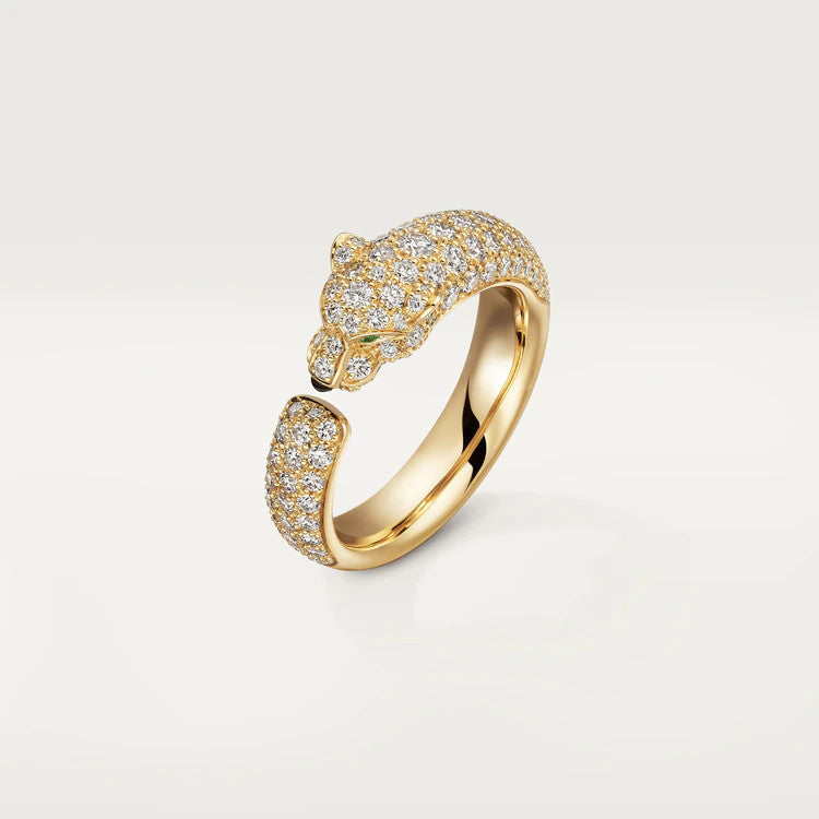 Loco PANTHERE PINK GOLD DIAMOND RING