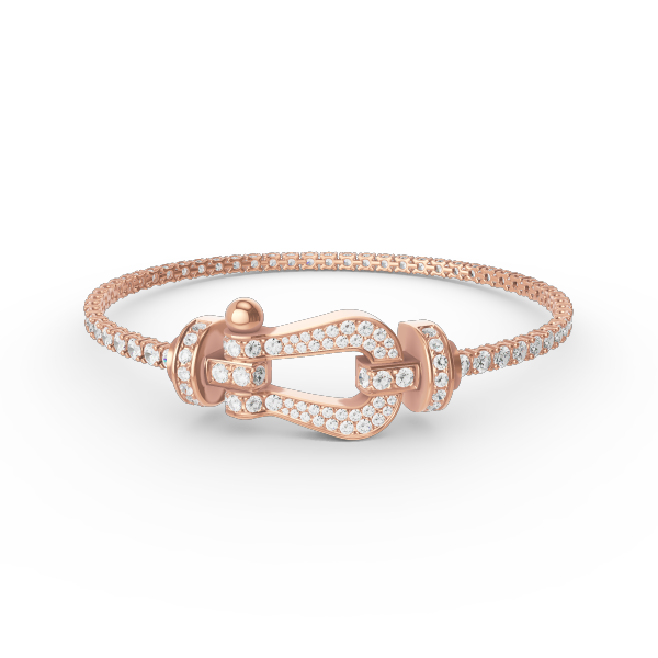 Loco FORCE  LARGE HORSESHOE FULL DIAMOND TENNIS BRACELET
