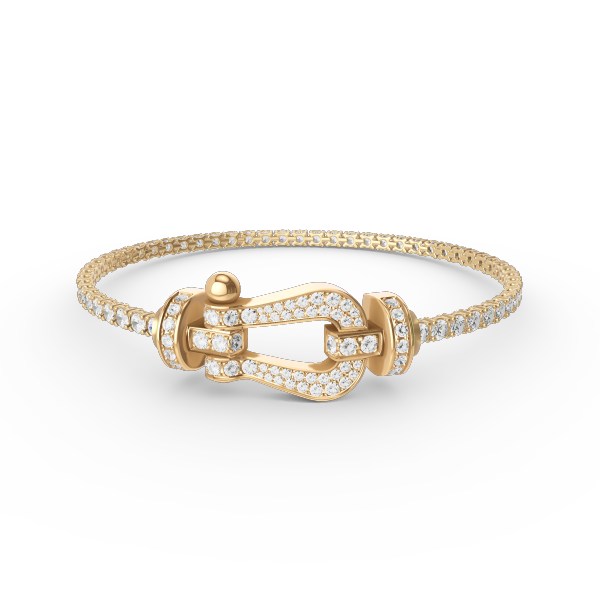 Loco FORCE  LARGE HORSESHOE FULL DIAMOND TENNIS BRACELET